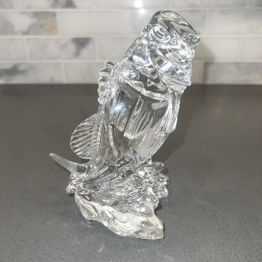 LARGE MOUTH BASS LEAD CRYSTAL PRINCESS HOUSE WONDERS OF THE WILD FISH FIGURINE - Picture 4 of 8
